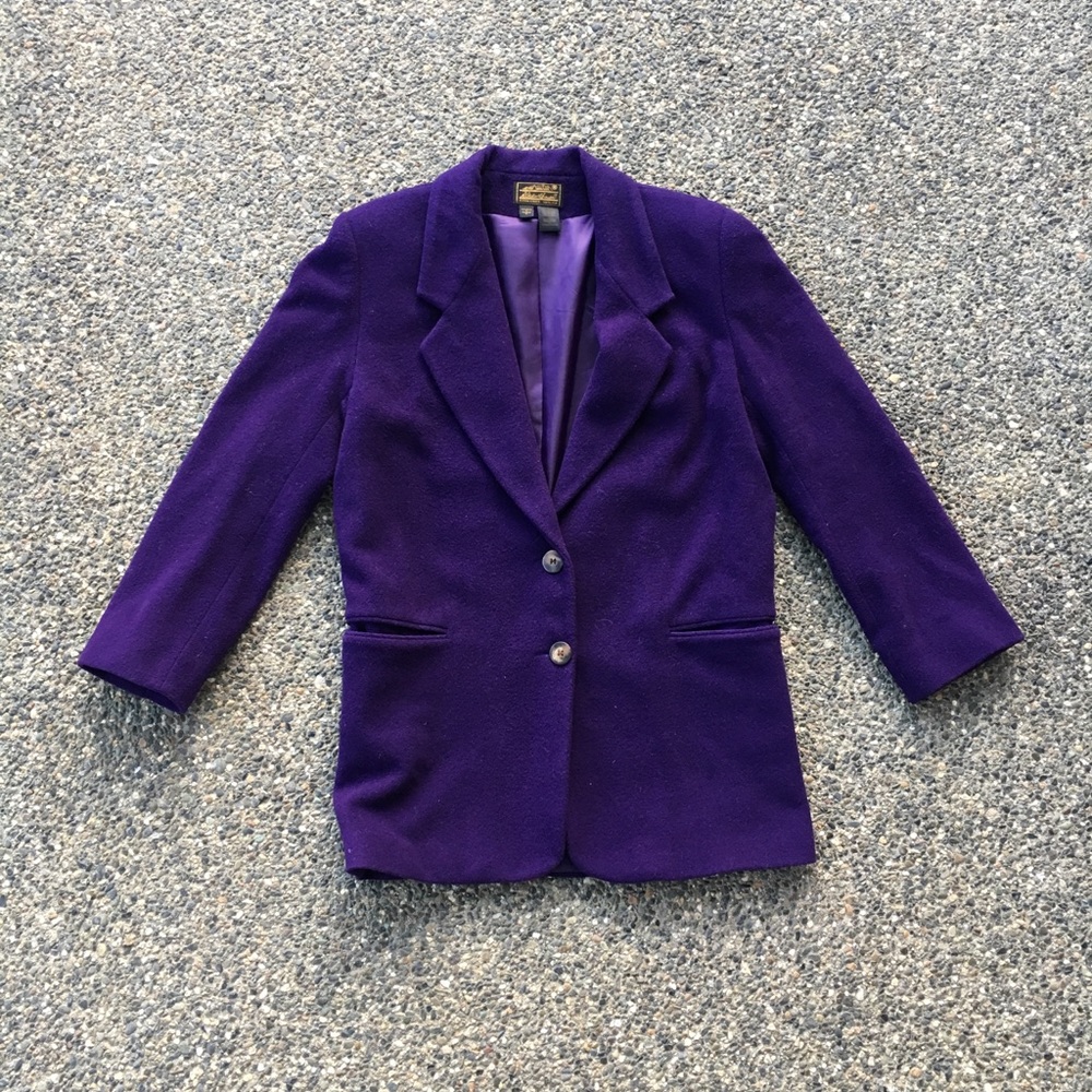 Ladies purple Eddie Bauer blazer